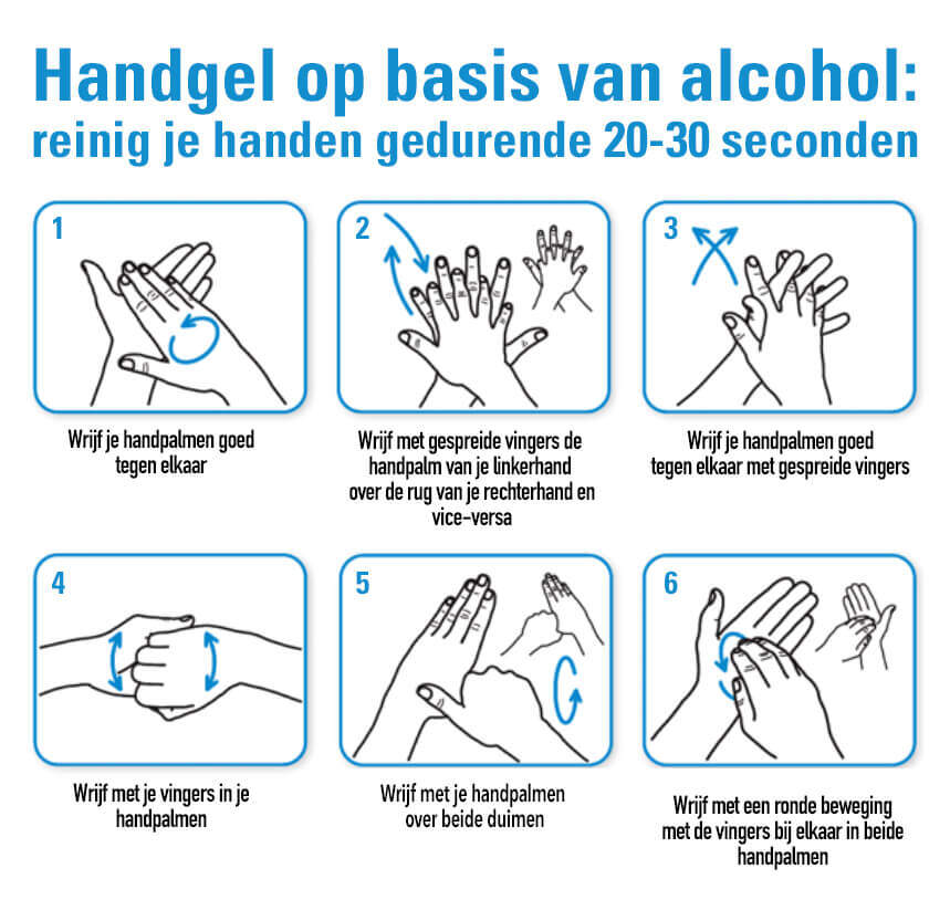 je handen een handgel | Care Plus®