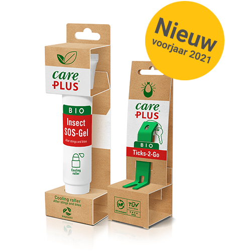 Care Plus organic products for treatment after the insect stream