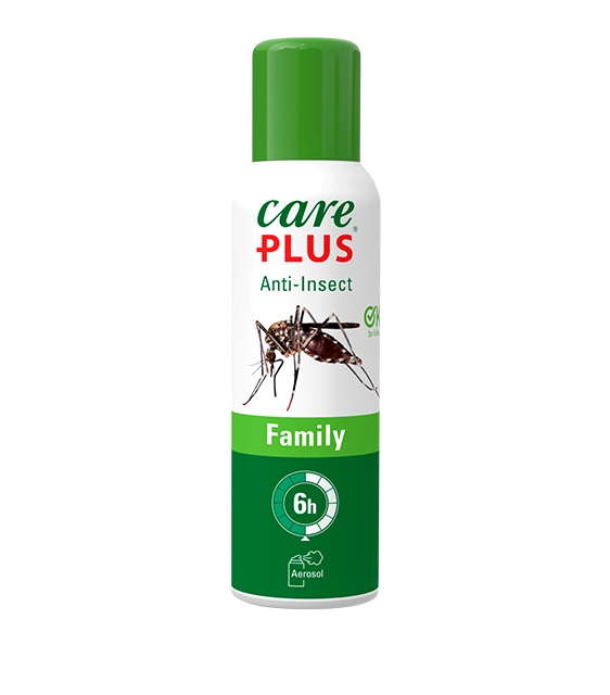 Care Plus® Anti-Insect Family schützt bis zu 6 Stunden vor Mücken