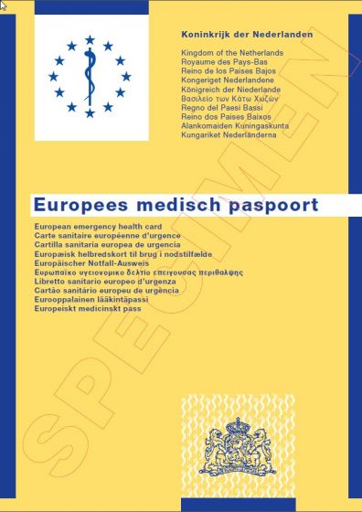 medisch paspoort reisdocument