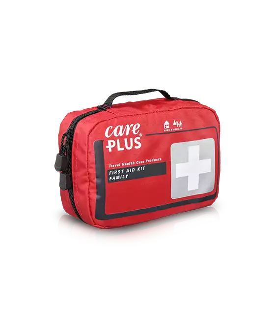 Care Plus® First Aid Kit Family est une trousse de premiers soins complète développée pour les familles.