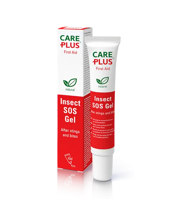 SOS_Gel_V2 Care Plus SOS Gel 20 ml verzacht en verzorgt de huid na de beet of steek