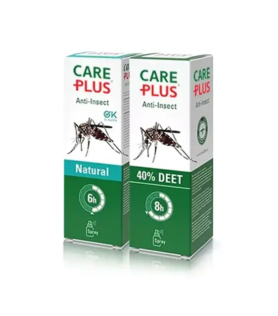 care-plus anti-insect sprays natural en deet. De beste bescherming tegen insecten