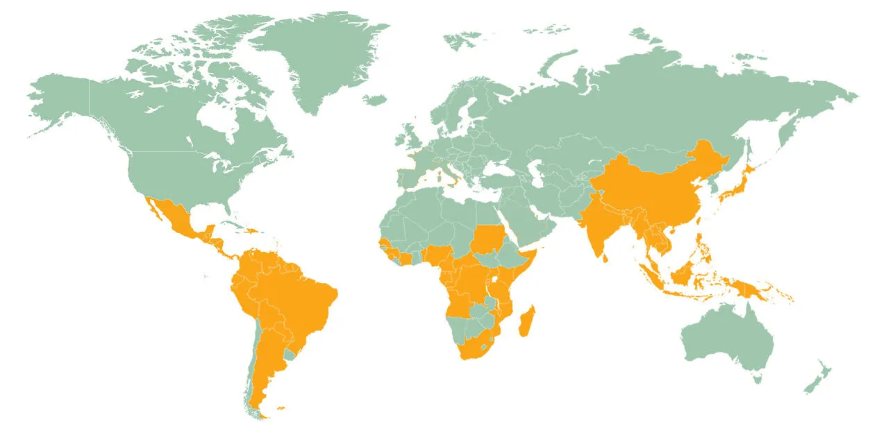 verspreindingsgebied Zika virus